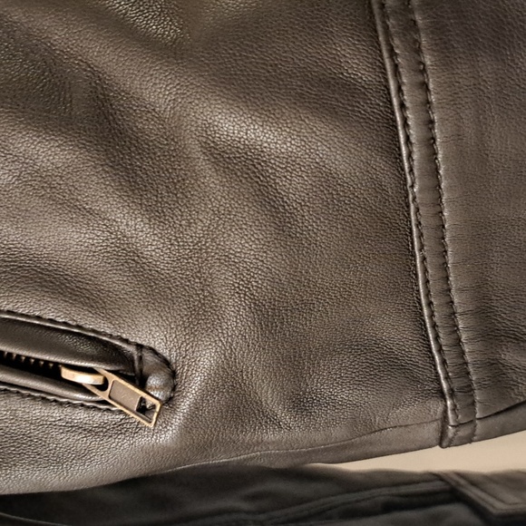 Rodd&Gunn  Cromwell Mens Deep Brown  Chocolate Brown Soft Leather Jacket EUC szL - Picture 4 of 12